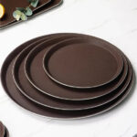 Circular non-slip serving tray for hotel and restaurant use – INEQUIP