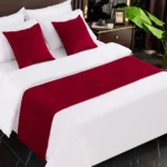 Luxury velvet bed runner on hotel bed – INEQUIP