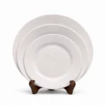 Porcelain Hotel Dinner Plates – Premium White