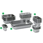 Standardized GN containers for professional kitchen use