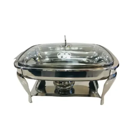Rectangular stainless steel chafing dish with fuel holder – INEQUIP