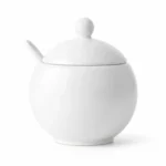 Hotel Grade Porcelain Sugar Pot with Lid