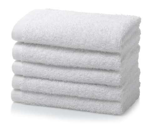 White Face Cloth Flannel Hotel Spa Towel