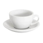 Ceramic Cappuccino Cup with Ergonomic Handle