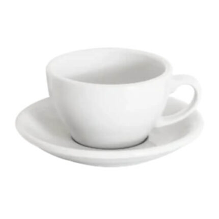 Ceramic Cappuccino Cup with Ergonomic Handle