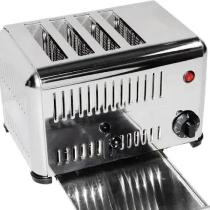 4-slice electric toaster with wide bread slots – INEQUIP
