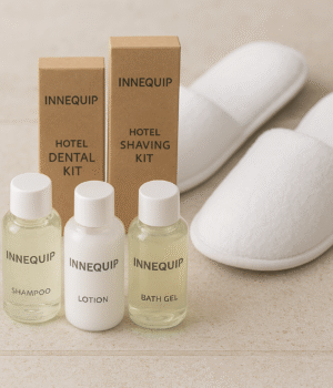 Luxury and comfort in every detail — from soothing bath gels to plush slippers, designed for an exceptional guest experience.