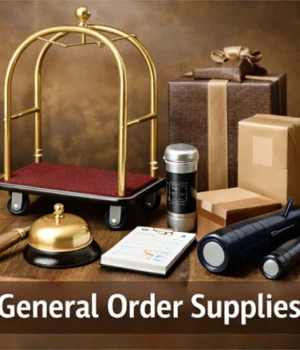 INNEQUIP Hotel Supplies general order supplies including sanitary items, electrical accessories, disposable products, and daily use essentials for hospitality businesses in Pakistan